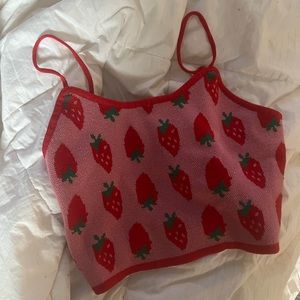 Strawberry crop top